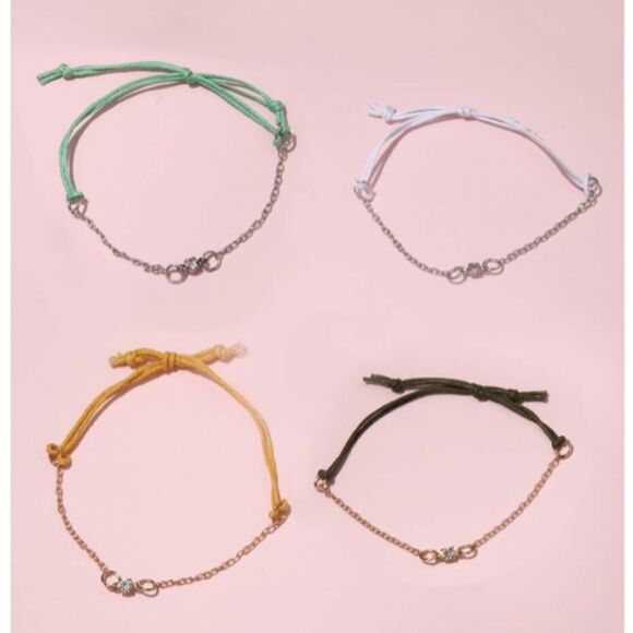 Layered Rhinestone Rope Bracelet - Picture 4 of 4